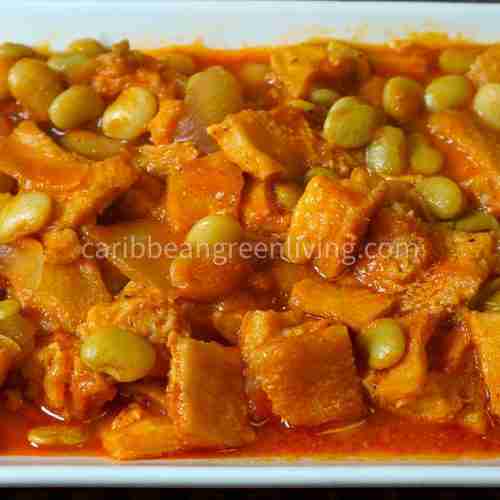 Beef Tripe with Lima Beans Stew
