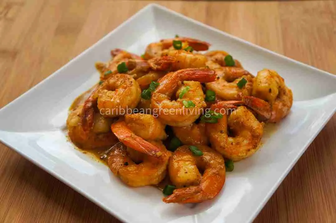 Crevettes Flambés au Rhum or Rum Flambéed Shrimp