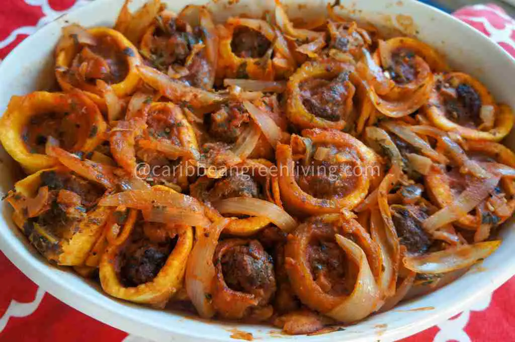 Sweet Plantain and Meatballs Rolls