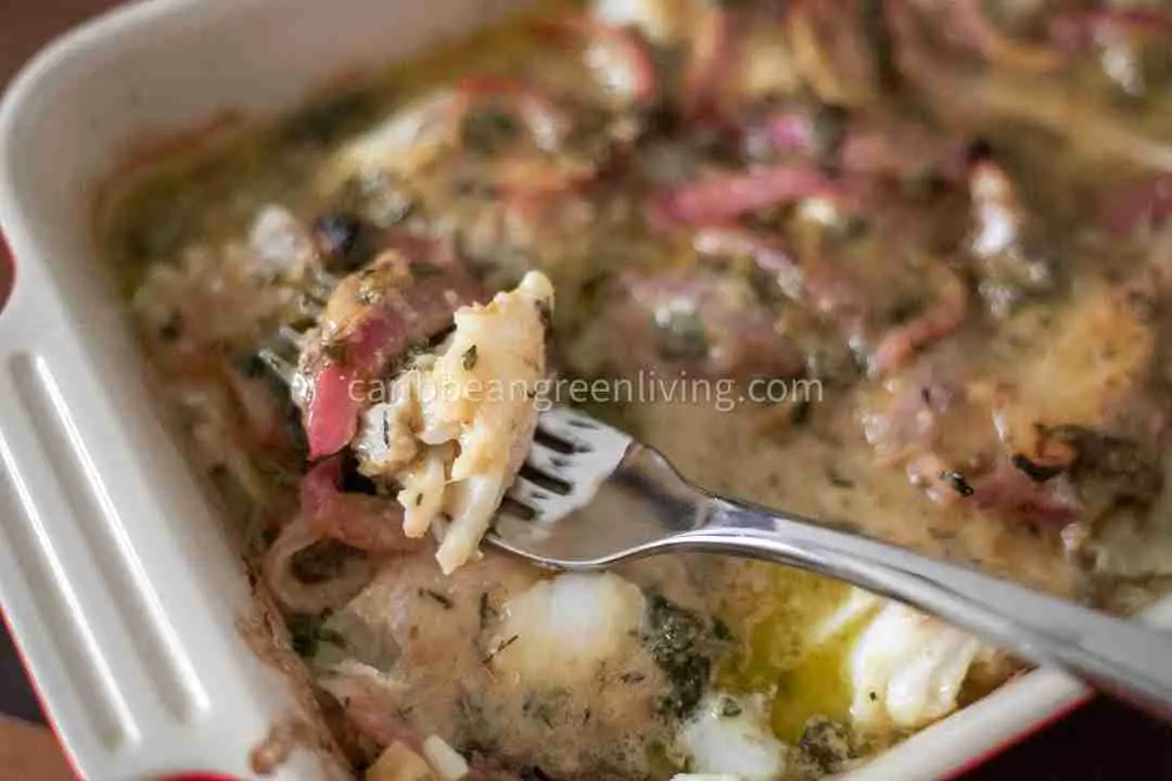 Fresh Codfish with Mustard Sauce