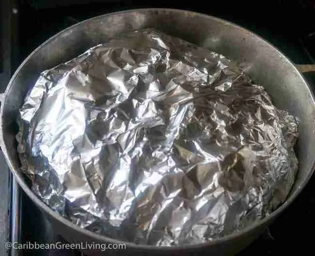 Lalo Pot Covered with Aluminum Foil