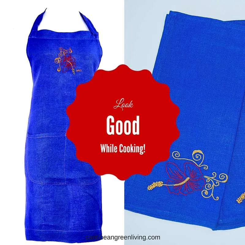 Apron and Kitchen Towels Giveaway! - caribbeangreenliving.com