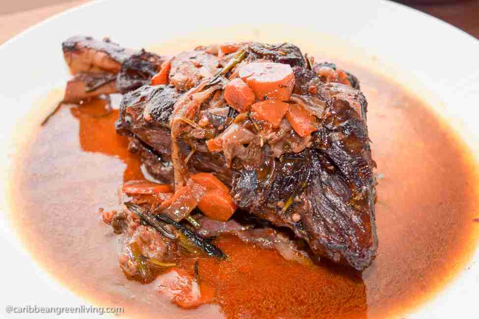 Slow-Braised Lamb Shanks with Red Wine and a Spicy Kick
