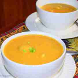 Yellow Split Pea Soup -caribbeangreenliving.com