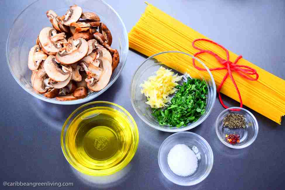 Spaghetti with Garlic and Mushrooms – A Quick and Flavorful Pasta Dish 3 spaghetti with garlic and mushrooms - caribbeangreenliving.com