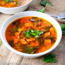 A Taste of Spain: Easy Spanish Chickpea Soup with Chorizo, Paprika, and Saffron 5 Spanish Chickpea soup with chorizo, paprika, and saffron - caribbeangreenliving.com