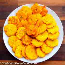 Crispy Fried Green Plantains