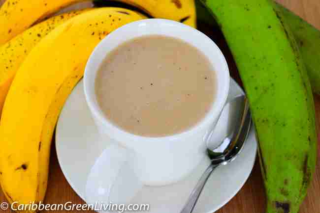 Plantain and Banana Puree (Labouyi Bannann) is sweet, delicious and filling. This is a typical Haitian breakfast.