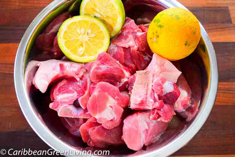 Cleaning meat with Sour oranges