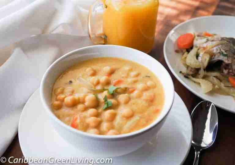 How to make Garbanzo Beans or Chickpeas Puree Caribbean Green Living