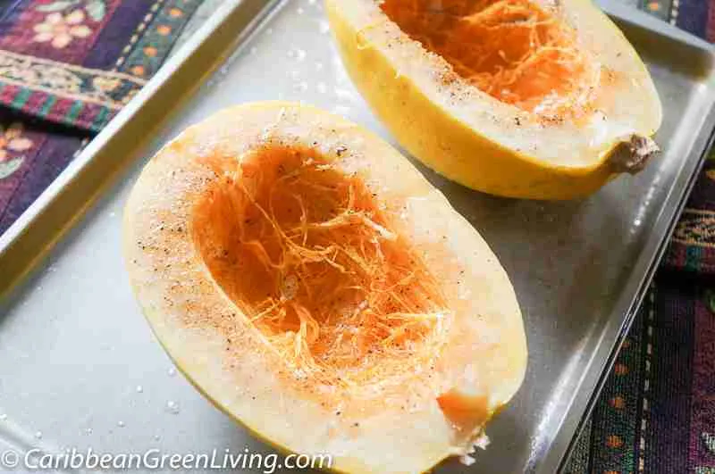 Easy Spaghetti Squash with dried cranberries