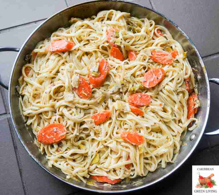 Linguine with Carrots in a cheese and savory sauce 2 1