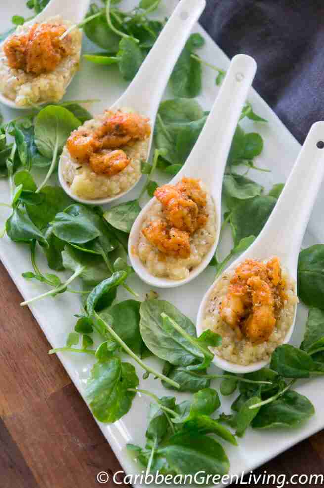 Cornmeal And Langoustines Spoon Appetizers