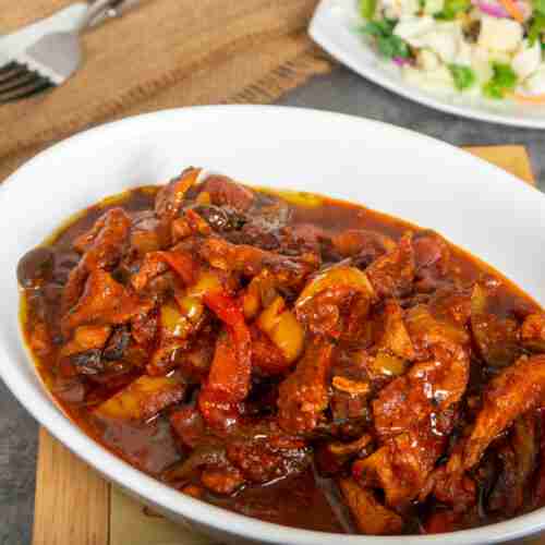 Veal With Peppers And Mushrooms Caribbean Green Living