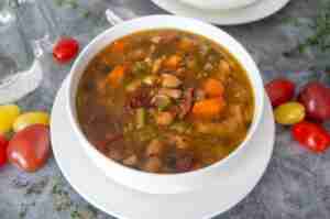 Slow Cooker Cannellini Bean Soup with Ham