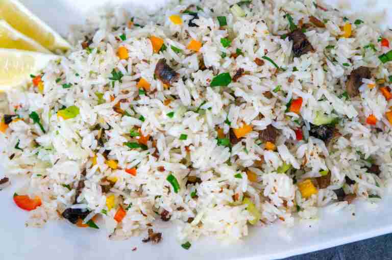 Rice with Smoked Herrings, Peppers and Scallions