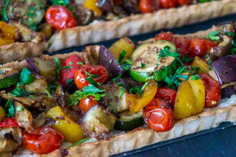 Vegetables Tart with Feta Cheese