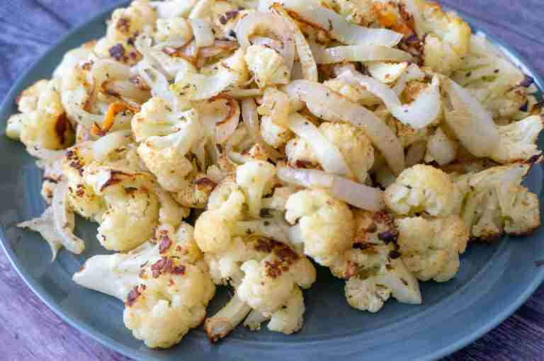 Roasted Cauliflower With Fennel And Onion