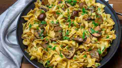 Pasta Noodles with Leftover meat