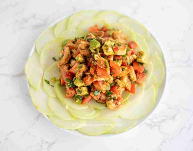 Shrimp, Avocado and Chayote Salad