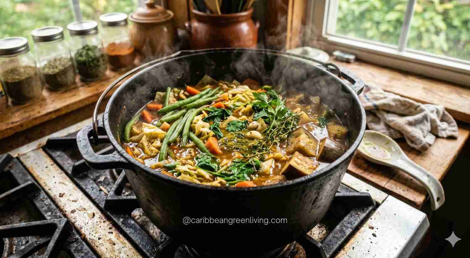 Caribbean Vegetable Stew (Legim)