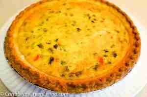 Quick and Easy Parmesan Veggie Quiche