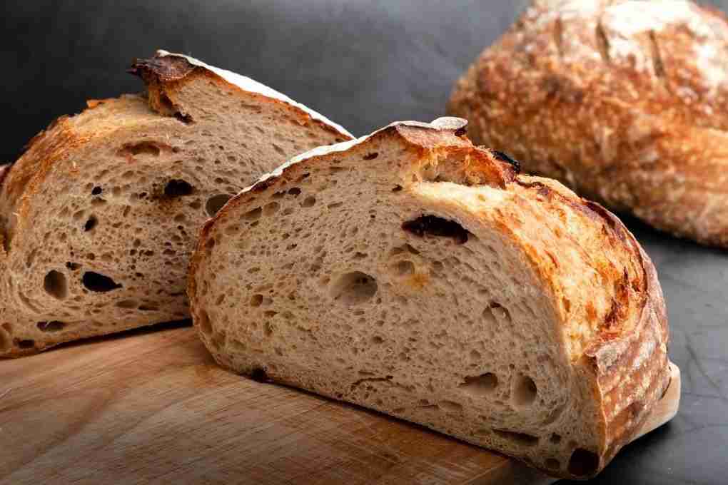Sourdough bread sliced