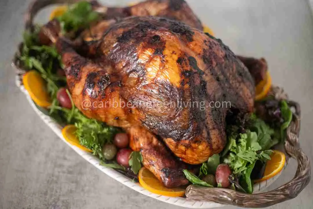 Roasted Turkey with Maggi Djon Djon Cubes