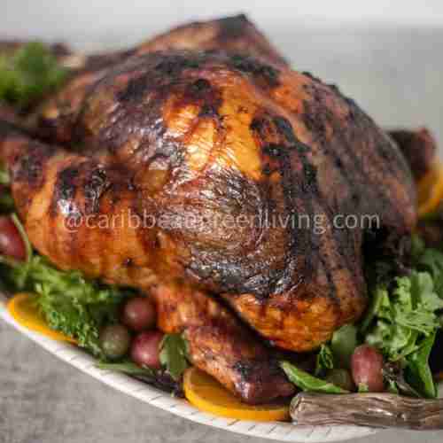 Roasted Turkey with Maggi Djon Djon Cubes