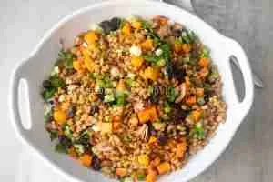 Farro Salad with Turkey and Roasted Squash