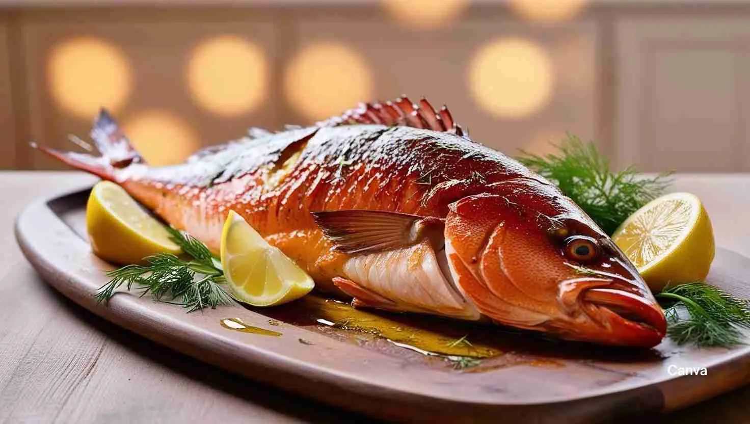 How to bake a red snapper