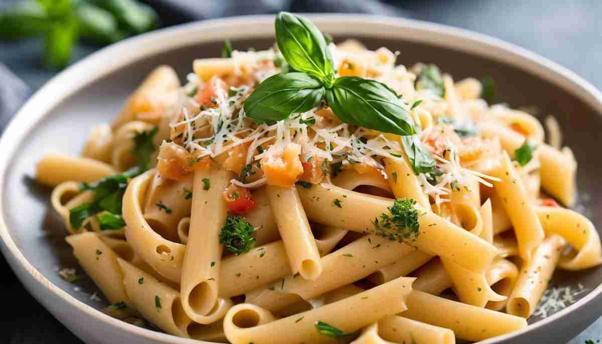 pasta seasoned with Chicken Bouillon