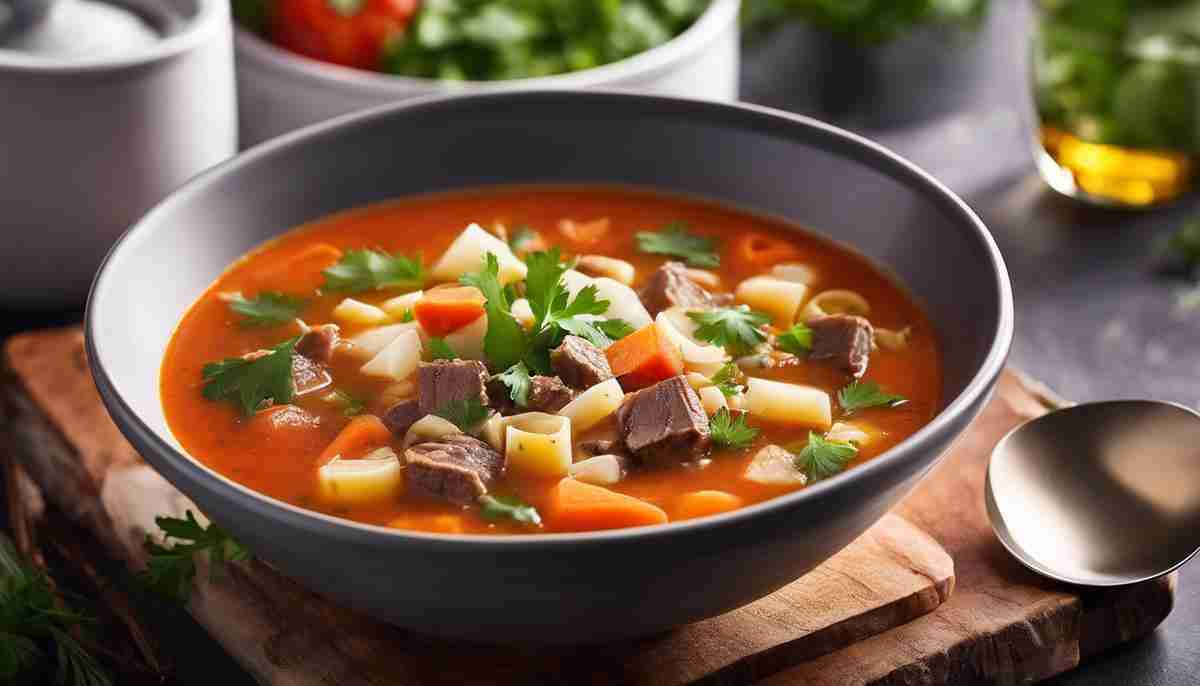 homemade soup with Chicken Bouillon