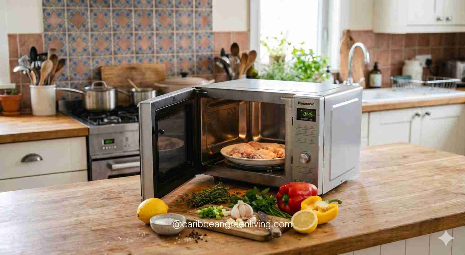 defrost chicken in the microwave