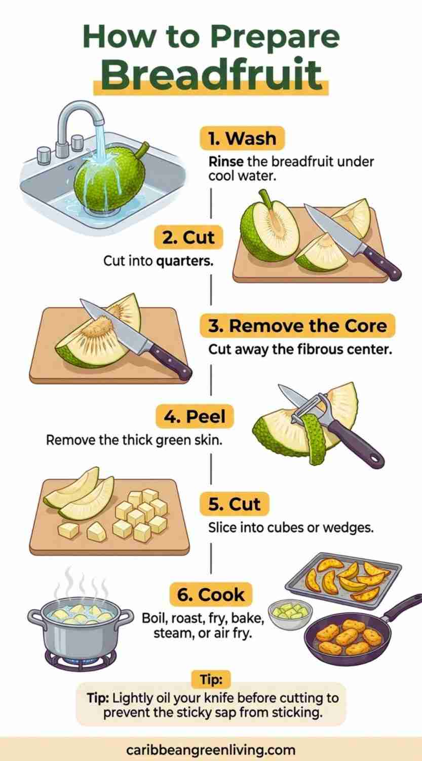how to prepare breadfruit