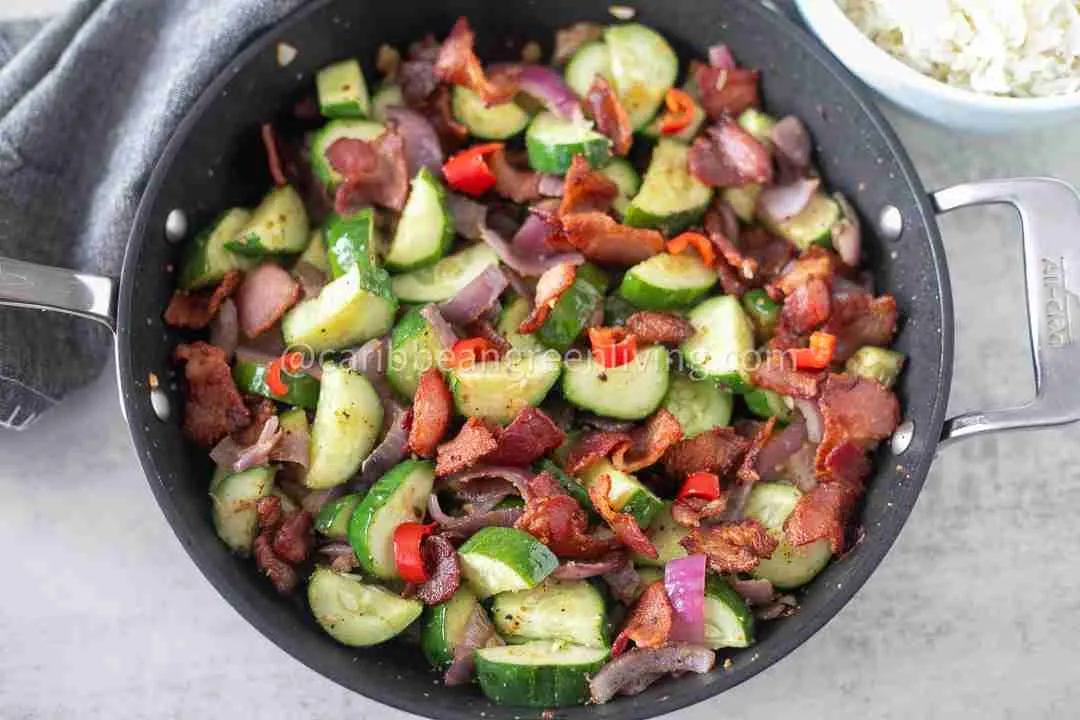 A Caribbean Delight: Massicis au Lard (Concombre au Lard)