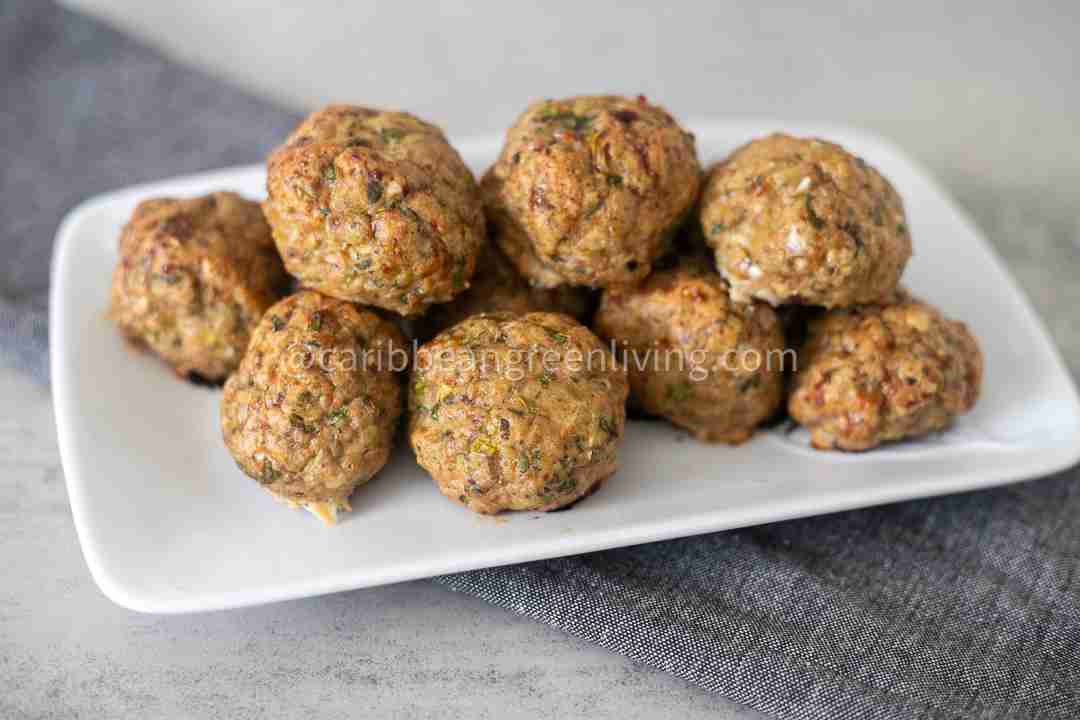 Healthy & Delicious: Turkey Meatballs with Hidden Greens & Creamy Feta 9 Turkey Meatballs with Greens & Creamy Feta