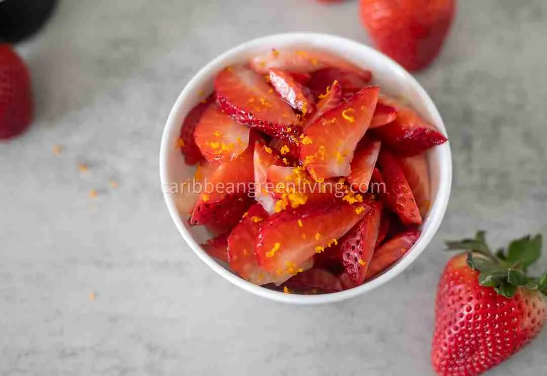 macerated strawberries - rum barbancourt
