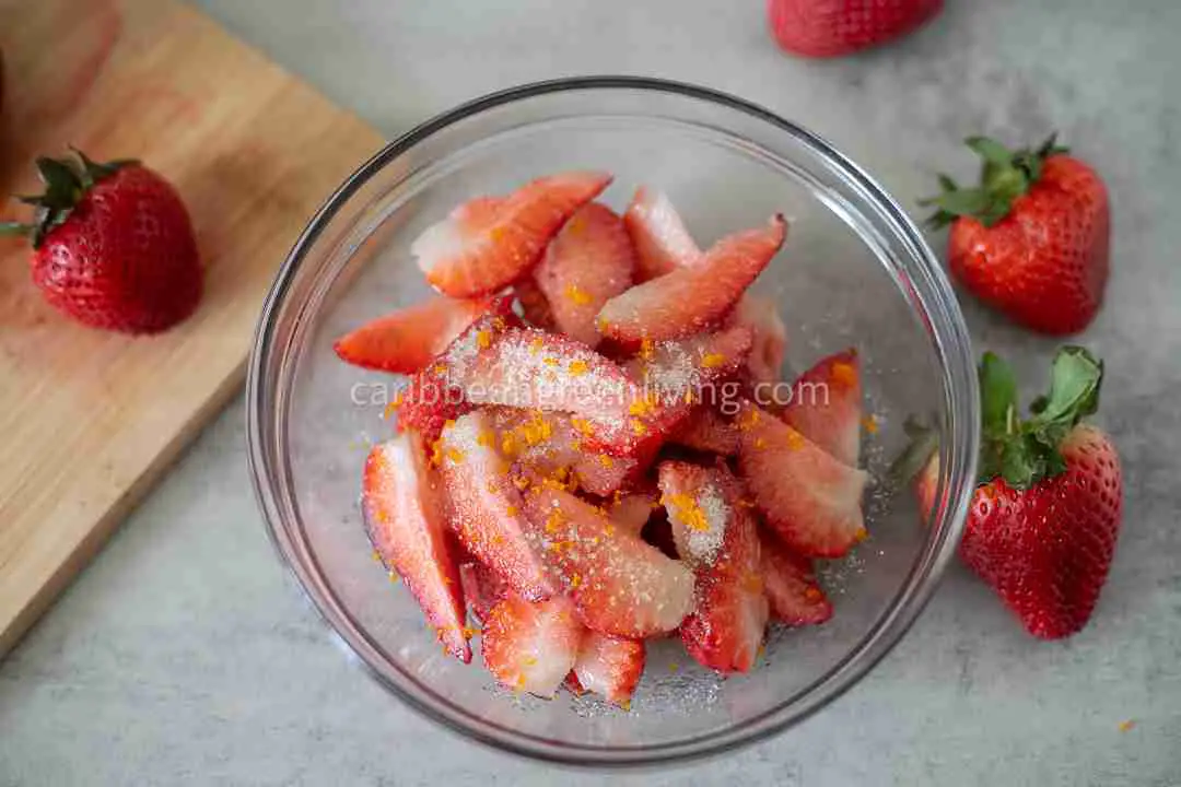 Macerated strawberries - rum barbancourt