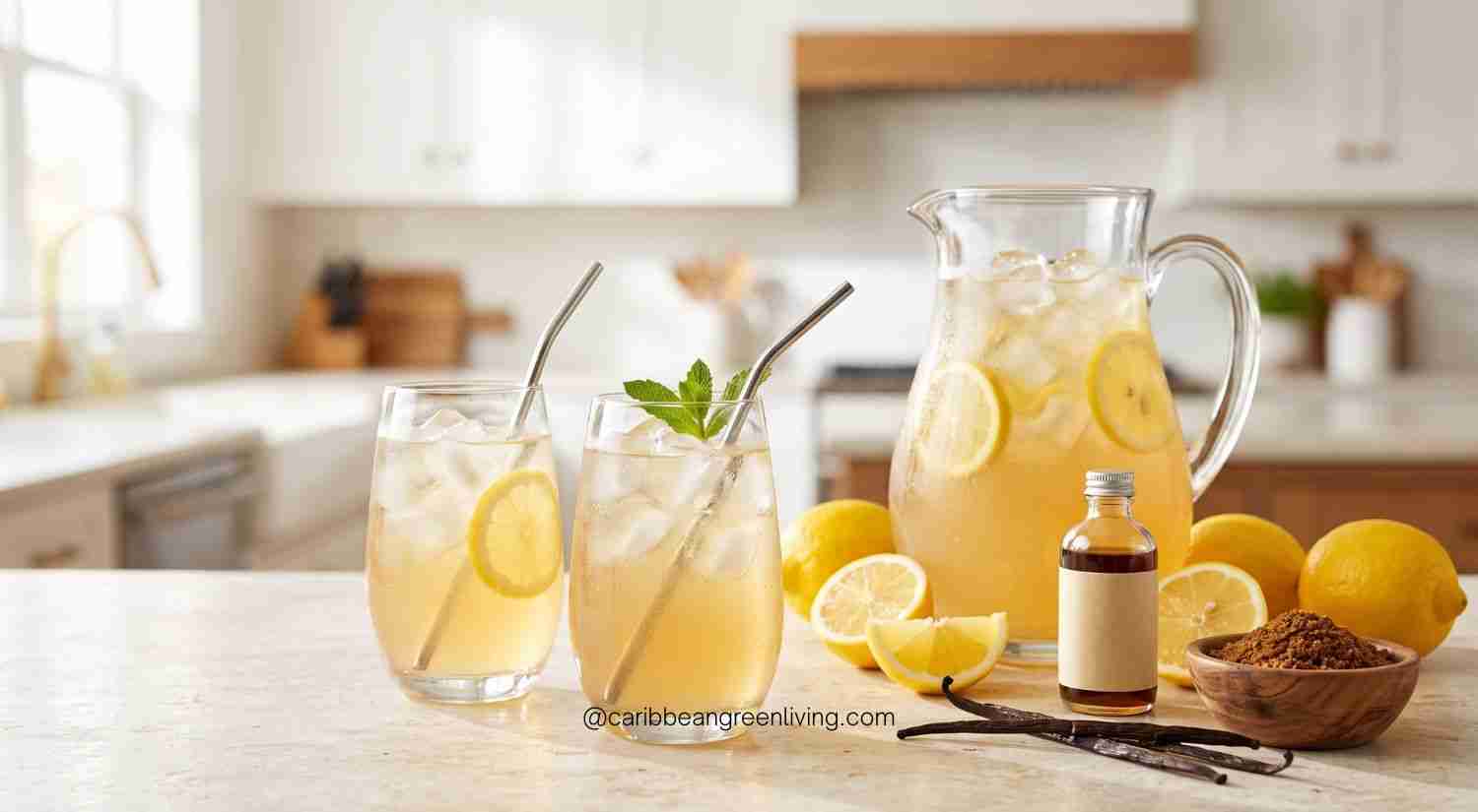 Fresh Lemonade with Vanilla Extract (A Haitian Summer Classic)