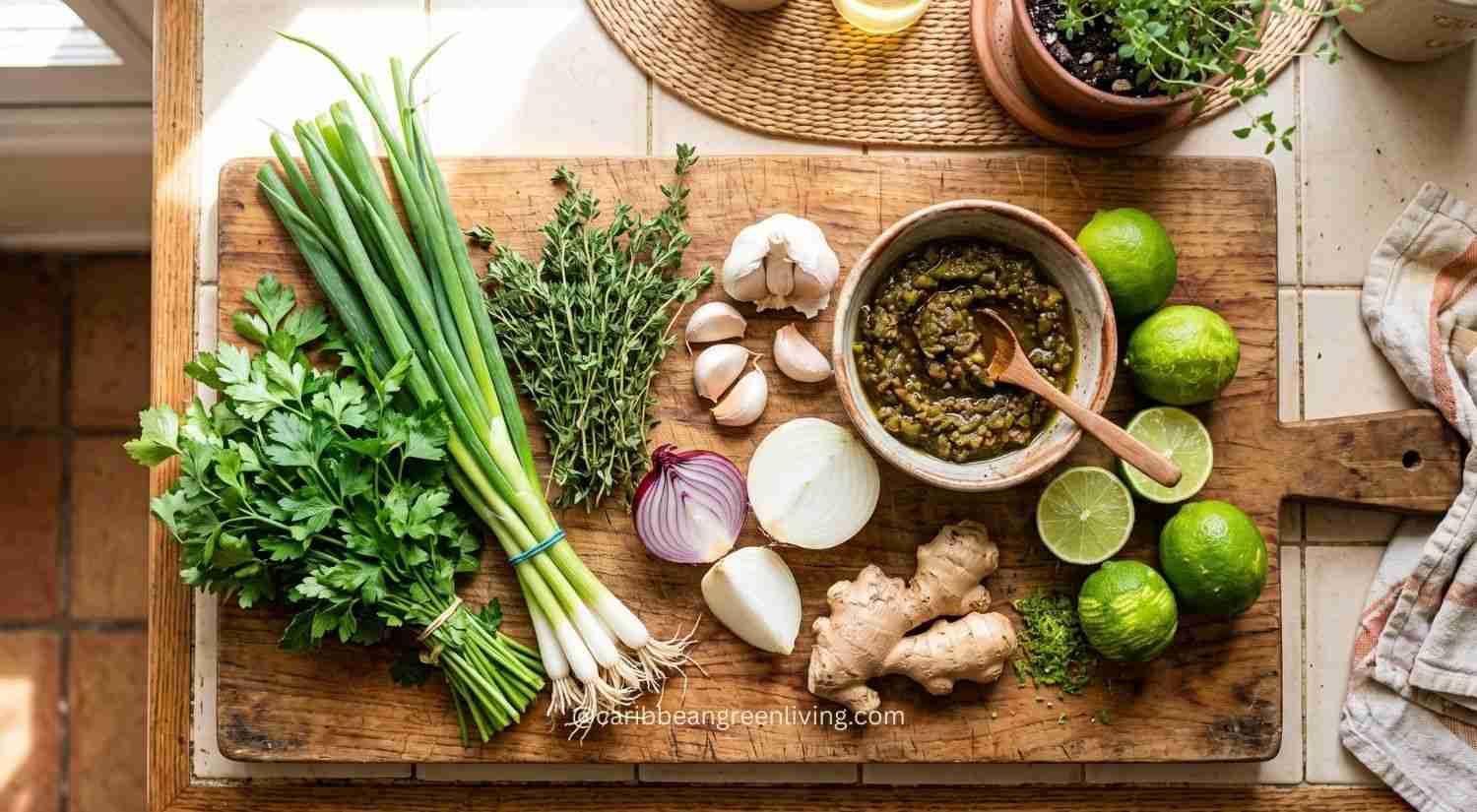 Caribbean herbs and aromatics