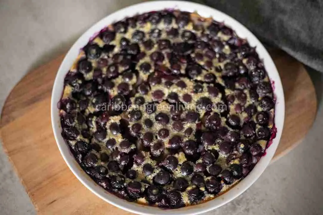Blueberry clafoutis