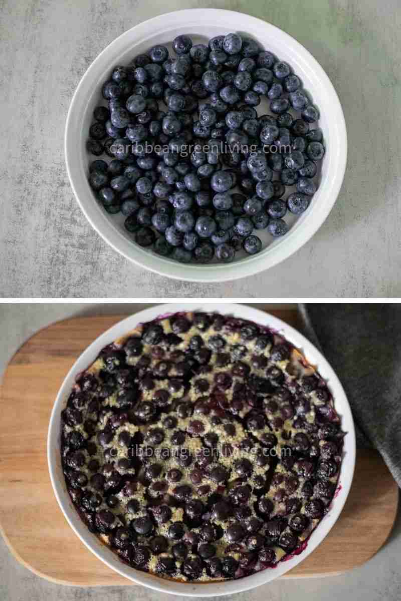 Blueberry clafoutis