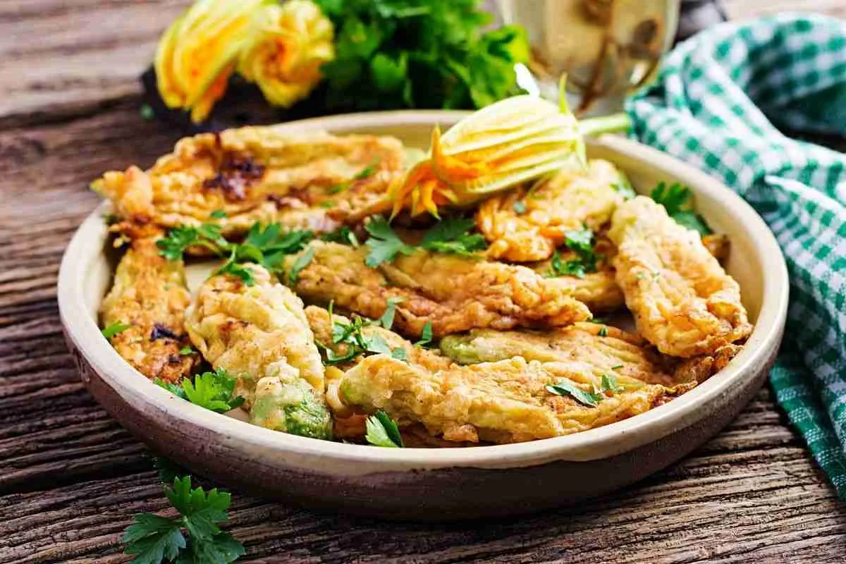 How to Make Zucchini Flowers Fritters