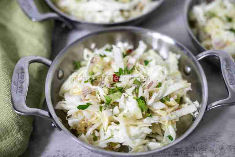 Spicy Raw Cabbage Salad with NouBess Kick