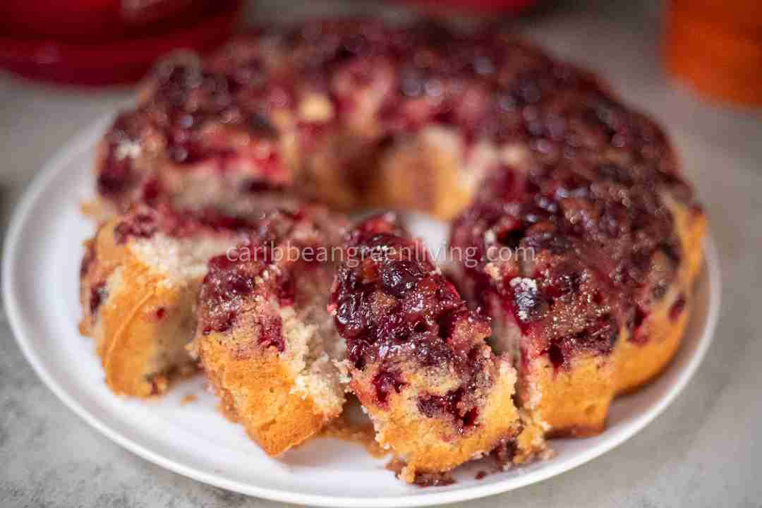 Cranberry Upside-Down Cake - flour