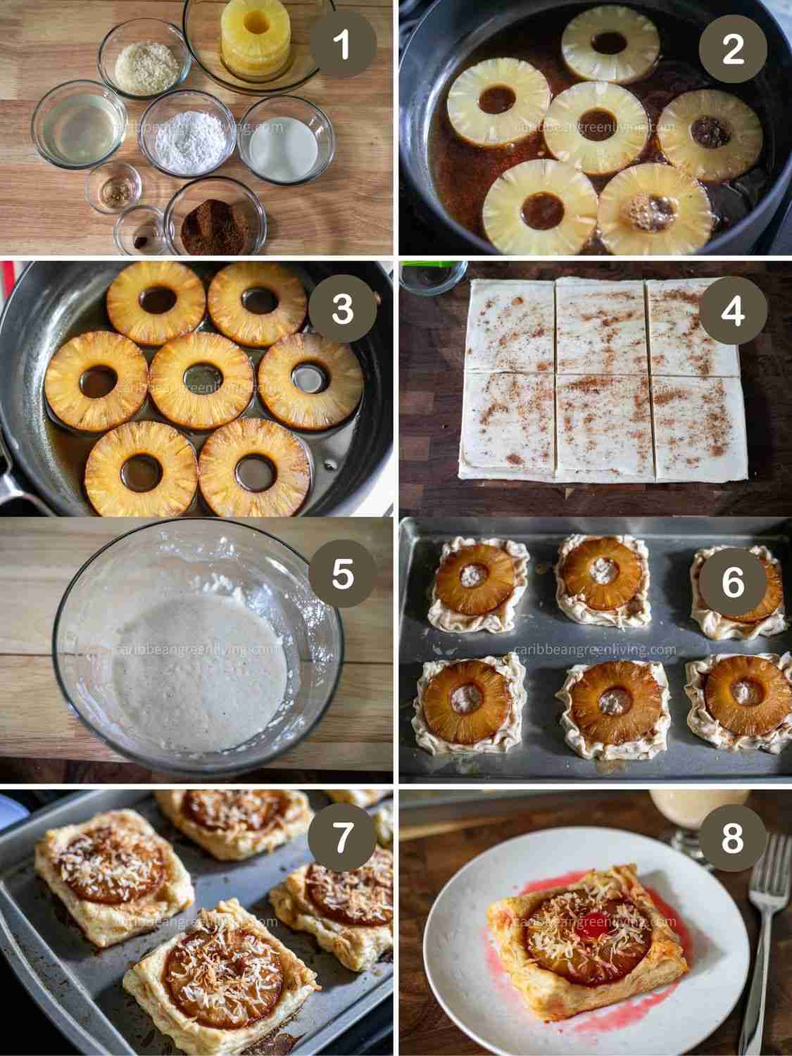Sweet and Tropical Caramelized Pineapple Tartlets
