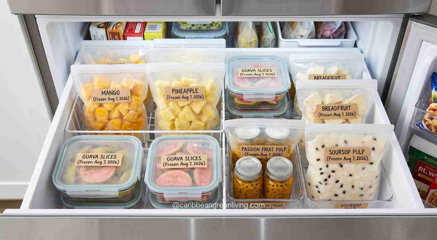How to Freeze Caribbean Fruits - Caribbean Freezer Pantry