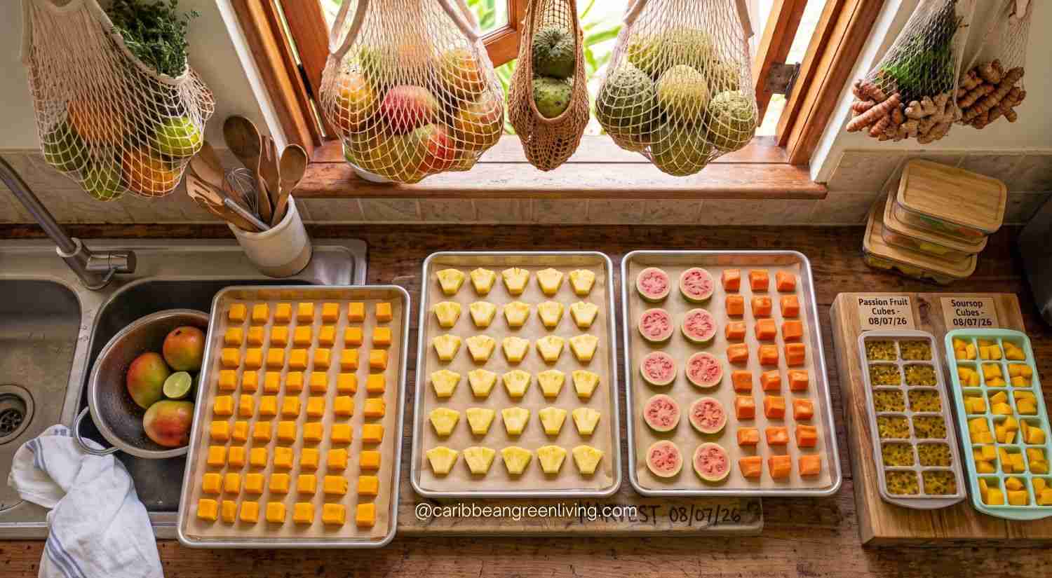 How to Freeze Caribbean Fruits - Flash Freezing
