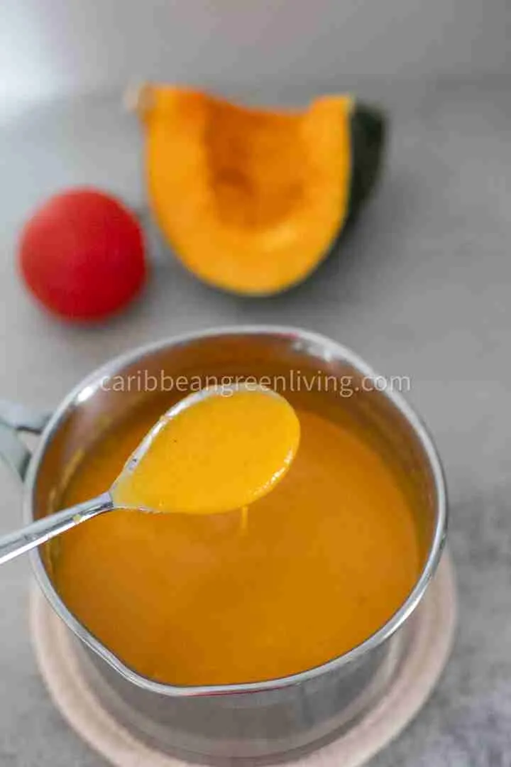 Spicy Squash Soup with Caribbean Flavors